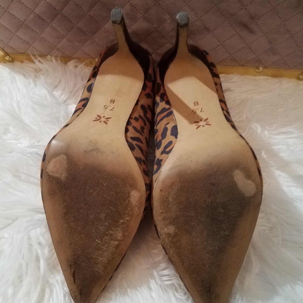 BCBGeneration Heidi Leopard Microsuede 7.5 M - Picture 5 of 6